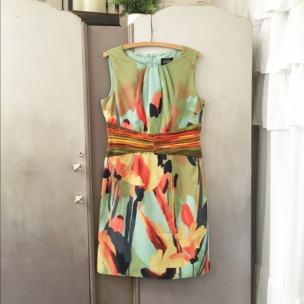 3/$25♥️ Adrianna Papell Floral Sleeveless Dress